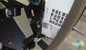 Ce drone vient s'exploser sur un Mac dans un bureau !