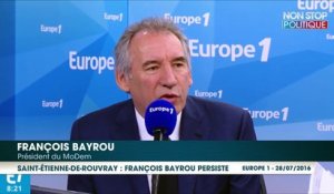 François Bayrou maintient son accusation contre la mosquée de Saint-Étienne-du-Rouvray
