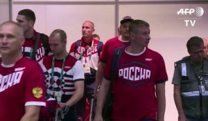 La délégation olympique russe arrive à Rio