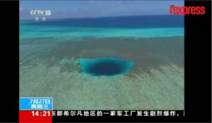 Un "trou bleu" de 300m de profondeur découvert en mer de Chine?