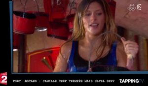 Fort Boyard : Camille Cerf trempée mais ultra sexy dans l’épreuve de la caserne
