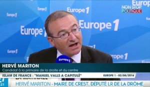 Hervé Mariton accuse Manuel Valls de "choisir la voie du communautarisme"