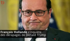 Les « excès » de Donald Trump inquiètent François Hollande