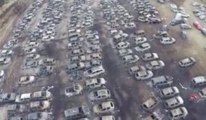 Feu pendant un festival de danse, 422 véhicules détruit !