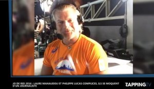 JO de Rio 2016 : Laure Manaudou et Philippe Lucas complices, leur blague douteuse à un journaliste (Vidéo)