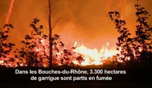 Le feu au nord de Marseille "fixé" dans de nombreuses parties