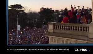 JO 2016 : Juan Martin Del Potro accueilli en véritable héros en Argentine (Vidéo)