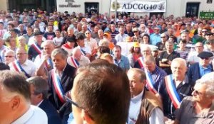 Manifestation pour défendre la chasse traditionnelle à Mont-de-Marsan