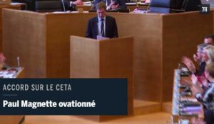 Accord sur le CETA, Paul Magnette ovationné