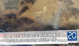 Un incendie de Californie visible depuis l'espace