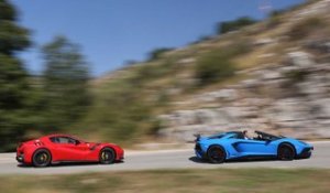 Exclusif : la Ferrari F12berlinetta tdf VS Lamborghini Aventador SV