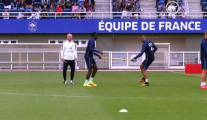 L'exercice technique de jongles entre Payet et Matuidi