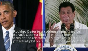 Le président philippin craque et insulte Obama (avant de s’excuser)