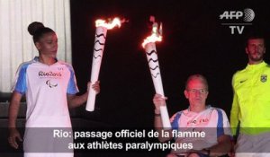 Rio: la flamme paralympique arrive au Brésil