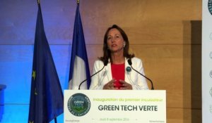 Discours de Ségolène Royal lors de l'inauguration de l'incubateur GreenTech Verte à l’École nationale des ponts et chaussées