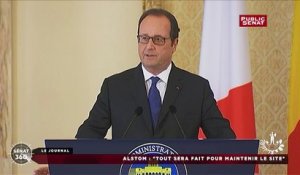 Alstom : François Hollande « assure » que « tout sera fait pour que le site de Belfort puisse être pérennisé »