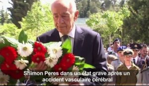 Le prix Nobel de la paix Shimon Peres reste dans un état grave