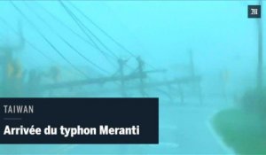 Le typhon Meranti souffle sur Taïwan