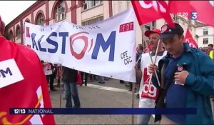Alstom : les employés de Belfort manifestent aux côtés des opposants à la loi Travail