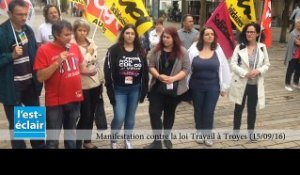Manifestation contre la loi Travail à Troyes