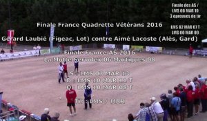 Finale AS, épreuve de tir, Sport Boules, France Quadrettes Vétérans, Cluses 2016 - 11 septembre 2016