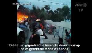 Grèce: incendie dans un camp de migrants, 9 arrestations