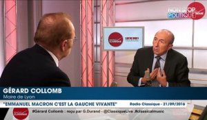 Gérard Collomb enterre François Hollande et porte aux nues Emmanuel Macron
