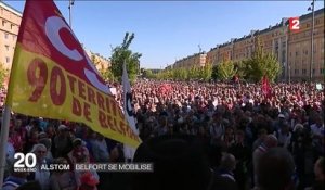Des milliers de personnes défilent à Belfort contre la fermeture d'Alstom