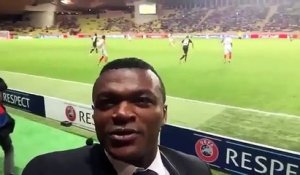 MARCEL DESAILLY filme en direct le but de l'égalisation de Monaco