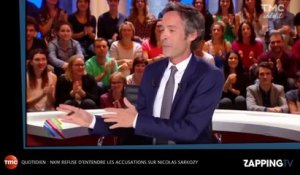 Quotidien : NKM quitte le plateau avant d'entendre les accusations de Médiapart sur Nicolas Sarkozy (Vidéo)
