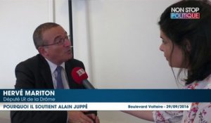 Hervé Mariton peine à justifier son ralliement auprès d’Alain Juppé