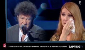 Le Grand Show : Céline Dion en pleurs après la surprise de Robert Charlebois (vidéo)