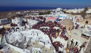 Coupe du monde de Parkour sur les maisons de Santorin en Grèce ! Free Run