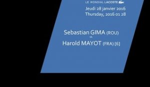 #6 Sebastian GIMA (ROU) vs. Harold MAYOT (FRA) [6] - 3ème tour tableau final - Les Petits As 2016