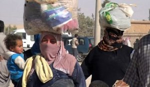 Syrie: afflux de familles irakiennes qui fuient Mossoul