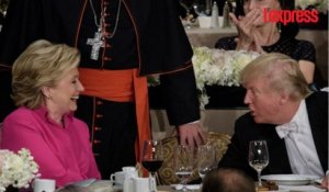 États-Unis: Clinton et Trump rigolent ensemble lors d'un diner de gala
