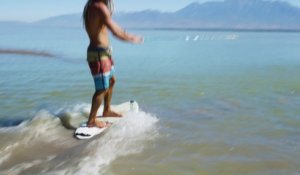 Du surf tracté derrière un cheval en mode Wakeboard !