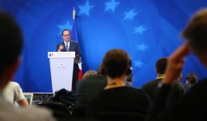 Conférence de presse à l'issue du Conseil européen