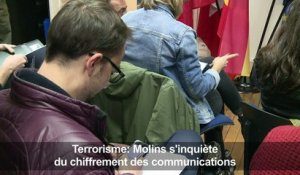Terrorisme: Molins s'inquiète du chiffrement des communications