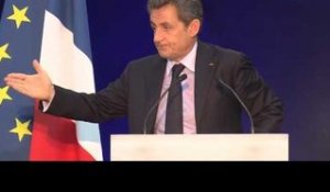 Nicolas Sarkozy en meeting à Boulogne-Billancourt