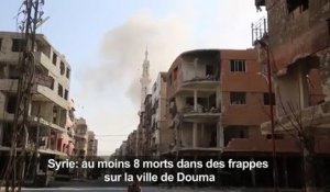 Syrie: au moins 8 morts dans des frappes sur la ville de Douma