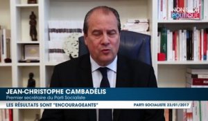 Participation primaire à gauche : Jean-Christophe Cambadélis se félicite des résultats