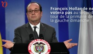 François Hollande ne votera pas au second tour de la primaire de la gauche