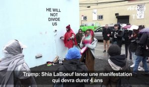 Trump:Shia LaBoeuf lance une manifestation qui devra durer 4 ans