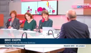 Eric Ciotti réagit à la riposte de François Bayrou face aux attaques de Nicolas Sarkozy ''C'est un traître permanent''