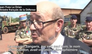 Centrafrique: Le Drian annonce la fin de l'opération Sangaris