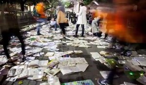 Une rivière de livres dessert la ville de Toronto au Canada