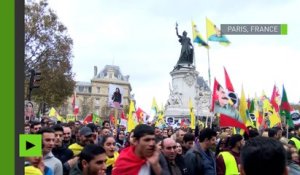 France : des milliers de personnes descendent dans la rue en soutien aux Kurdes de Turquie