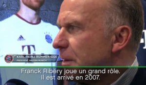 Bayern - Rummenigge : "Ribéry a joué un rôle clé dans les succès du club"