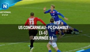 J12 - US Concarneau - FC Chambly (1-1), le resume